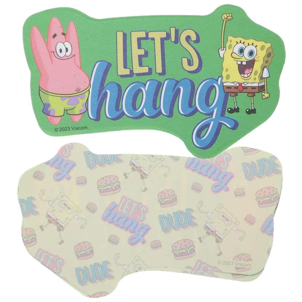 スポンジボブ キャラクター レターセット ダイカットミニレター Let’s hang