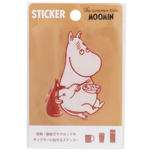 ムーミン 耐熱耐水ステッカー 北欧 ビッグシール キャラクター サマータイム Moomin プレゼント 男の子 女の子 ギフト