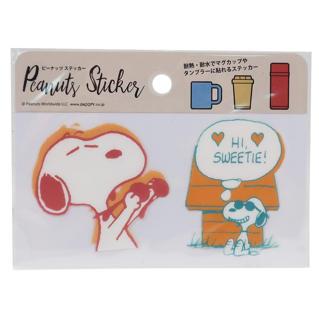 スヌーピー ステッカー 耐熱耐水 ステッカー SWEETIE ピーナッツ S＆Cコーポレーション DECOシール かわいい プレゼント