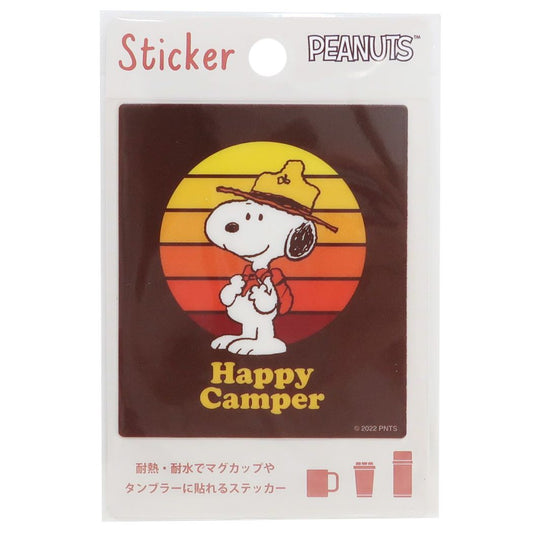 スヌーピー ビッグシール 耐熱耐水ステッカー Camper ピーナッツ S＆C プレゼント 男の子 女の子 ギフト