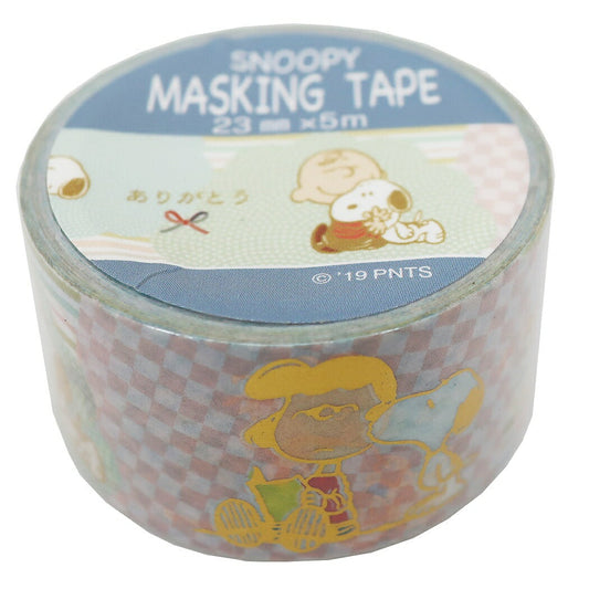 スヌーピー ピーナッツ グッズ マスキングテープ 23mm マステ ありがとう S＆Cコーポレーション プレゼント 男の子 女の子 ギ