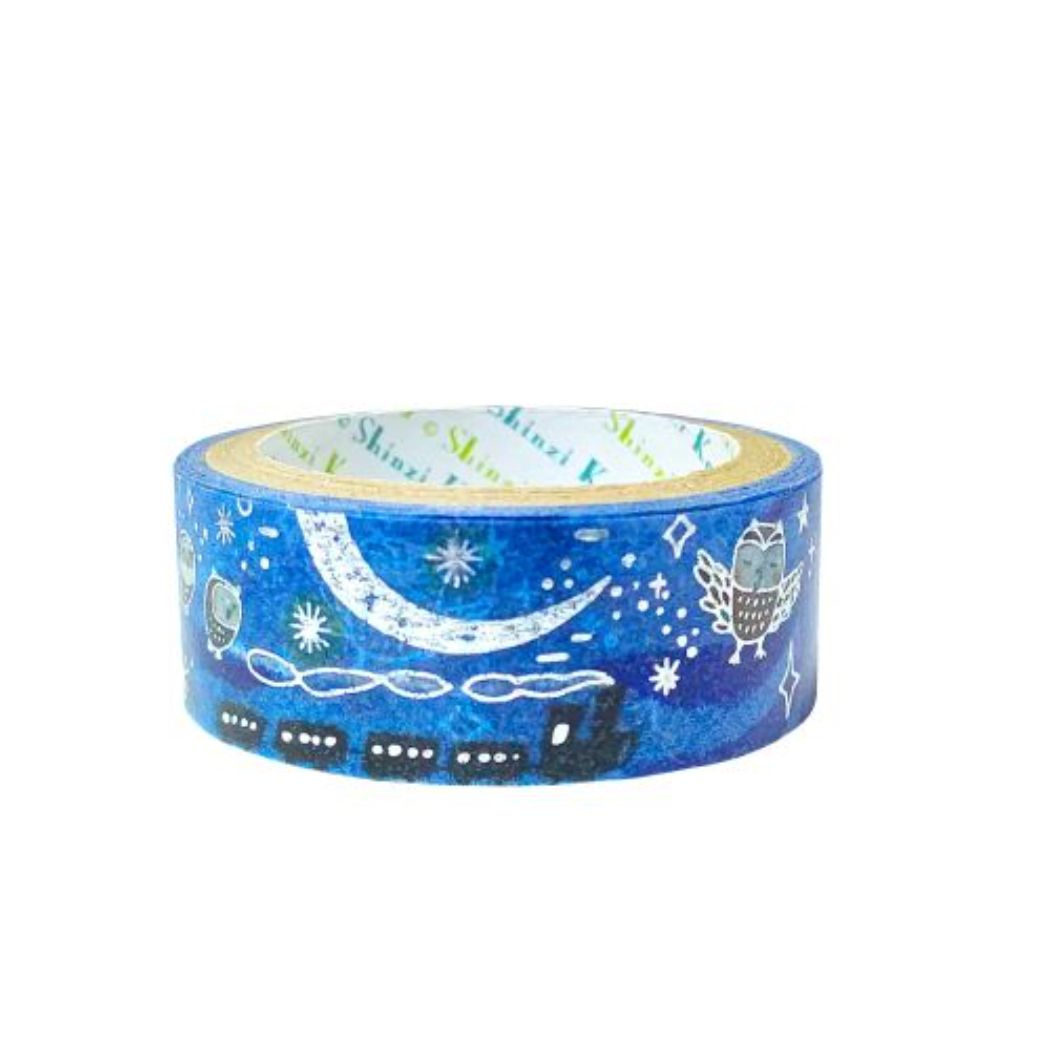 マステ 宮沢賢治幻燈館 きらぴかマスキングテープ 15mm 二十六夜 シール堂印刷
