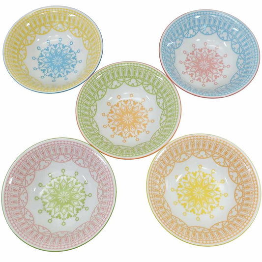 ミッキーマウス 食器ギフトセット ボウル 5枚セット ディズニー 三郷陶器 直径約14.5cm プレゼント 男の子 女の子