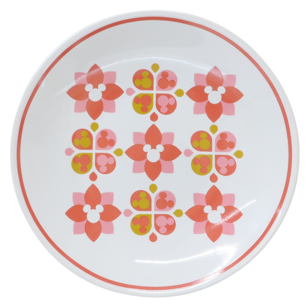 ミッキーマウス グッズ 中皿 キャラクター プレート ピンク
