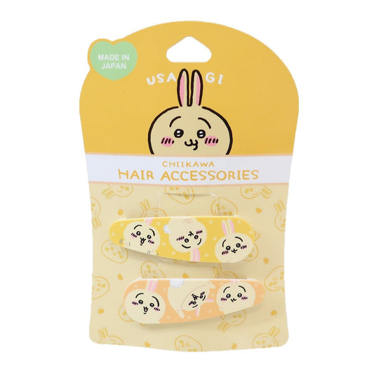 ちいかわ キャラクター ヘアアクセ スリーピン 2個セット うさぎ イエロー