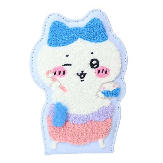 ちいかわ キャラクター 手鏡 ダイカットファブリックミラー ハチワレ