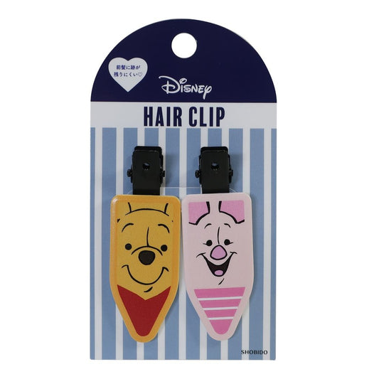 ディズニー プー ＆ ピグレット 通販 クセがつきにくい ヘアクリップ 2個セット 前髪 クリップ 粧美堂 プレゼント 男の子 女の子
