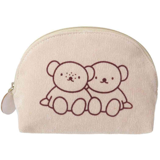 ミッフィー グッズ コスメポーチ 絵本キャラクター ラウンドポーチ BEIGE プレゼント 男の子 女の子 ギフト