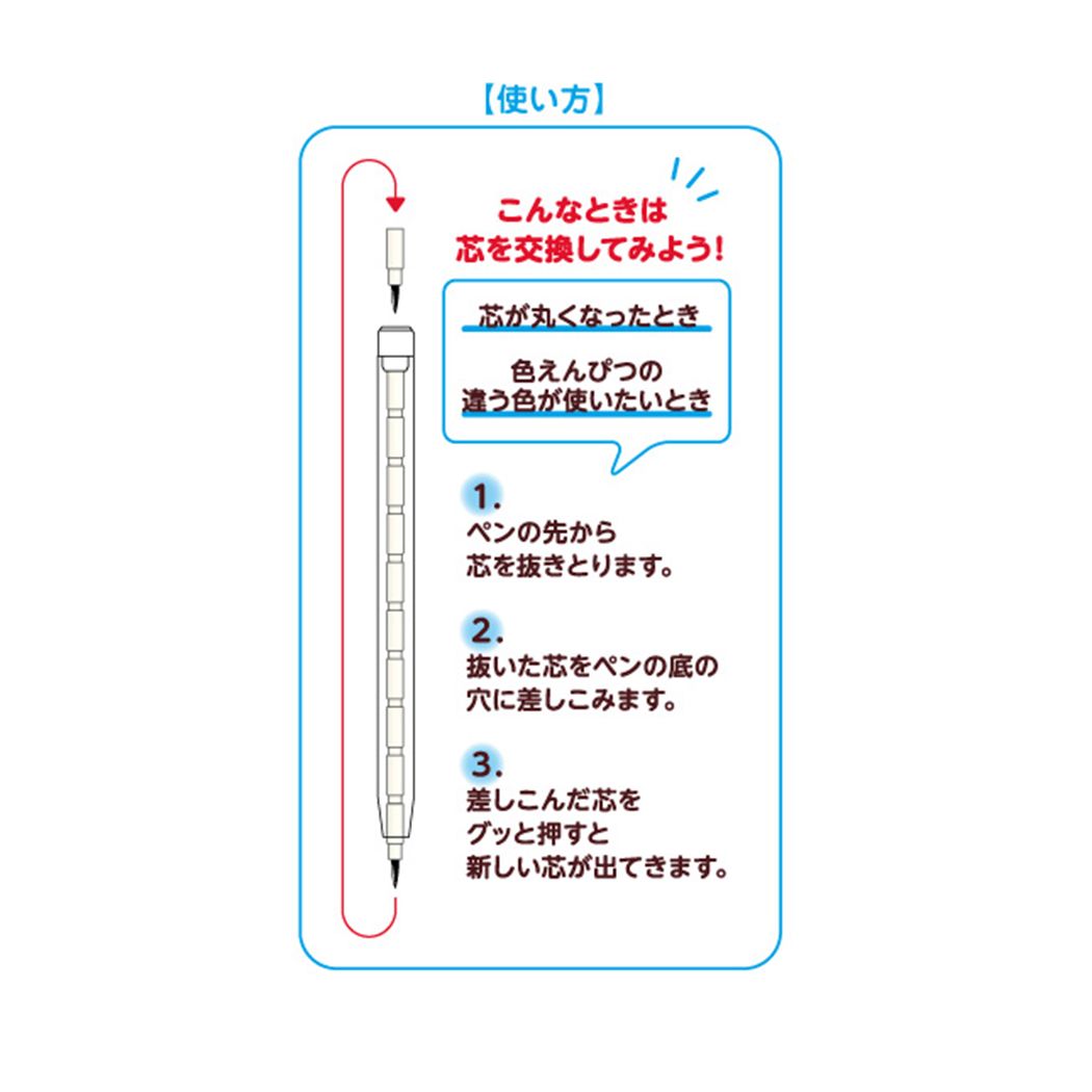 鉛筆 きのこの山 ロケット鉛筆セット えんぴつ＆色えんぴつセット お菓子パッケージ funbox