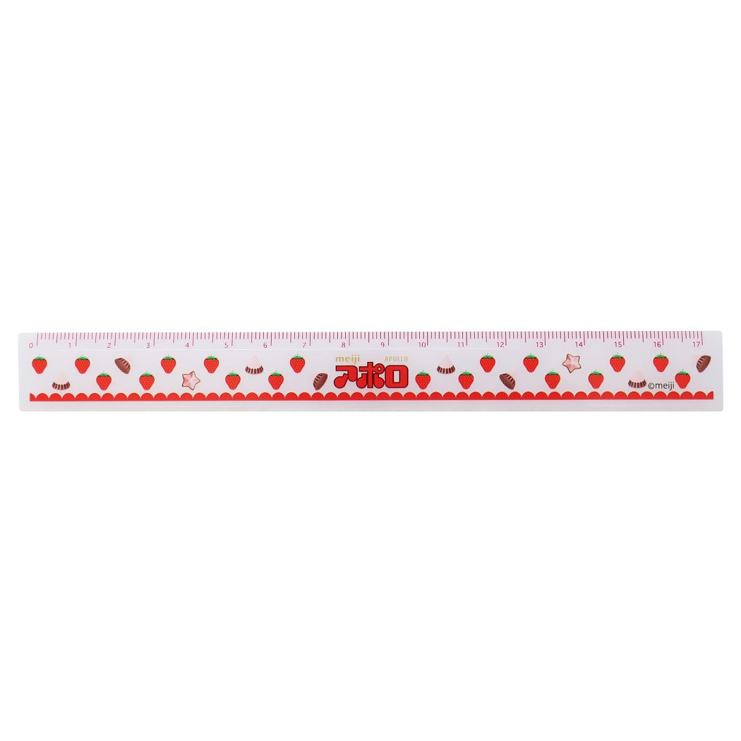 おやつ17cmスリム定規 アポロ 定規 お菓子パッケージ funbox