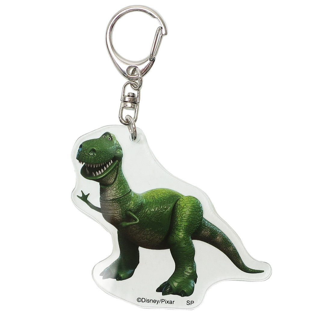 トイストーリー 4 ディズニー グッズ キーホルダー ダイカット アクリル キーホルダー レックス スモールプラネット バッグチャーム プレ