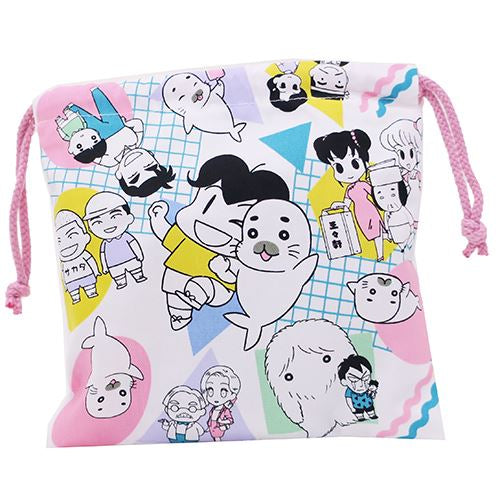 少年アシベ GoGoゴマちゃん 巾着袋 きんちゃく ポーチ オールスター スモールプラネット プレゼント 男の子 女の子 ギフト