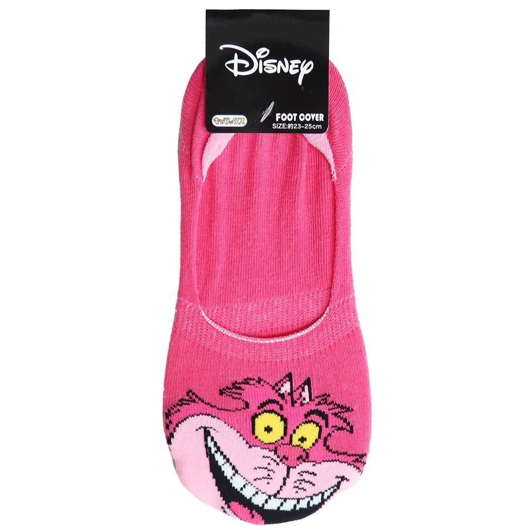 ふしぎの国のアリス レディース フットカバーソックス 女性用 靴下 チェシャ猫アップ ディズニー グッズ キャラクター プレゼント 男