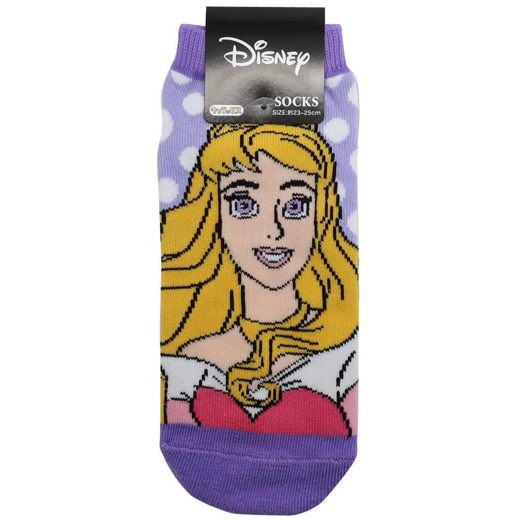 眠れる森の美女 キャラクター 女性用靴下 レディースソックス オーロラ ドット ディズニープリンセス グッズ プレゼント 男