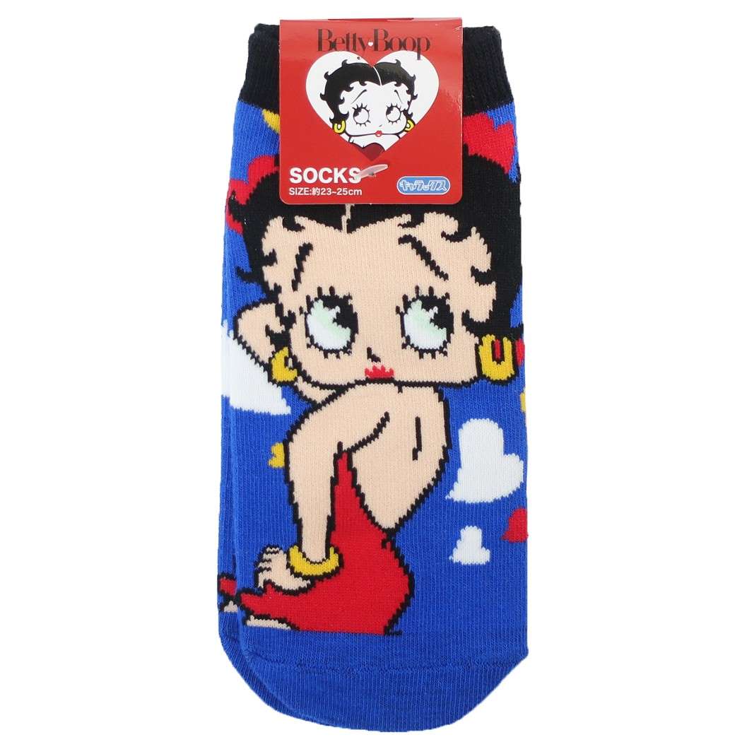 ベティブープ レディース ソックス BETTY BOOP 女性用 靴下 キャラクター ポーズ ハートいっぱい スモールプラネット プレゼント