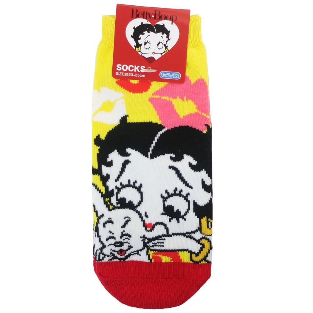 ベティブープ BETTY BOOP キャラクター 女性用 靴下 レディース ソックス ベティー＆パジー キス プレゼント 男の子 女の