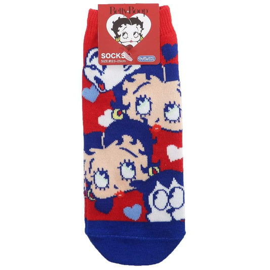 ベティブープ レディースソックス 女性用 靴下 オールスター フェイス BETTY BOOP キャラクター グッズ プレゼント 男の子