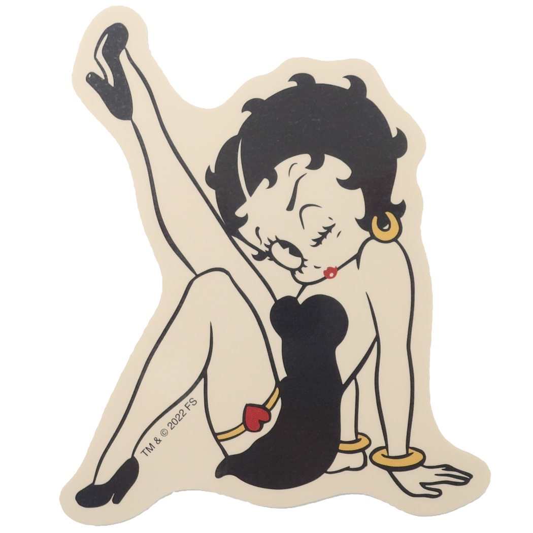 ベティブープ ステッカー ダイカット ビニール ビッグ シール ポーズ BETTY BOOP スモールプラネット プレゼント 男の子