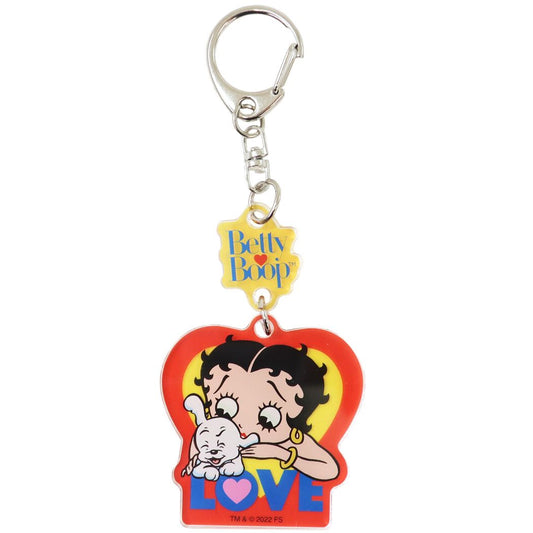 ベティブープ グッズ キーリング キャラクター 2連アクリルキーホルダー LOVE プレゼント 男の子 女の子 ギフト