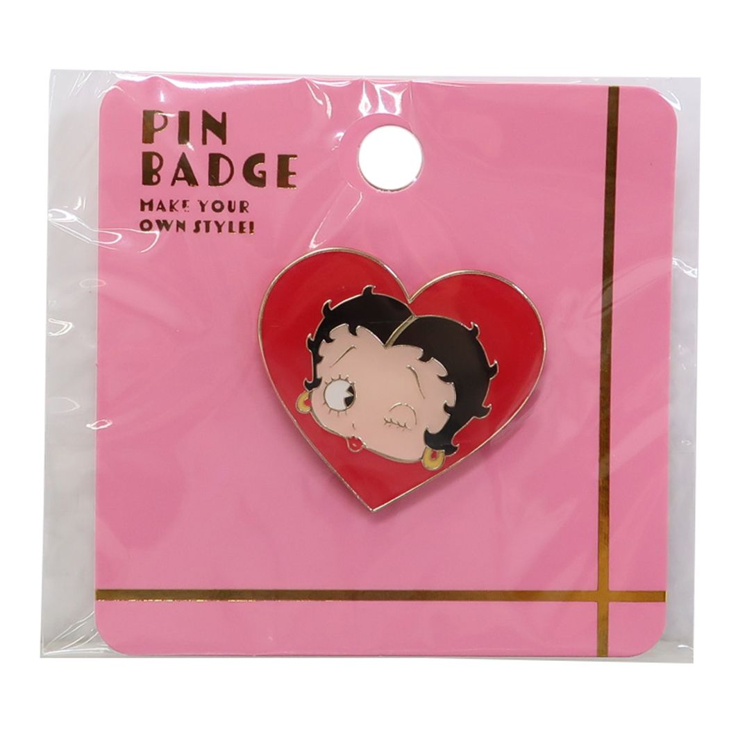 ベティブープ グッズ ピンバッジ BETTY BOOP キャラクター ピンズ プレゼント 男の子 女の子 ギフト