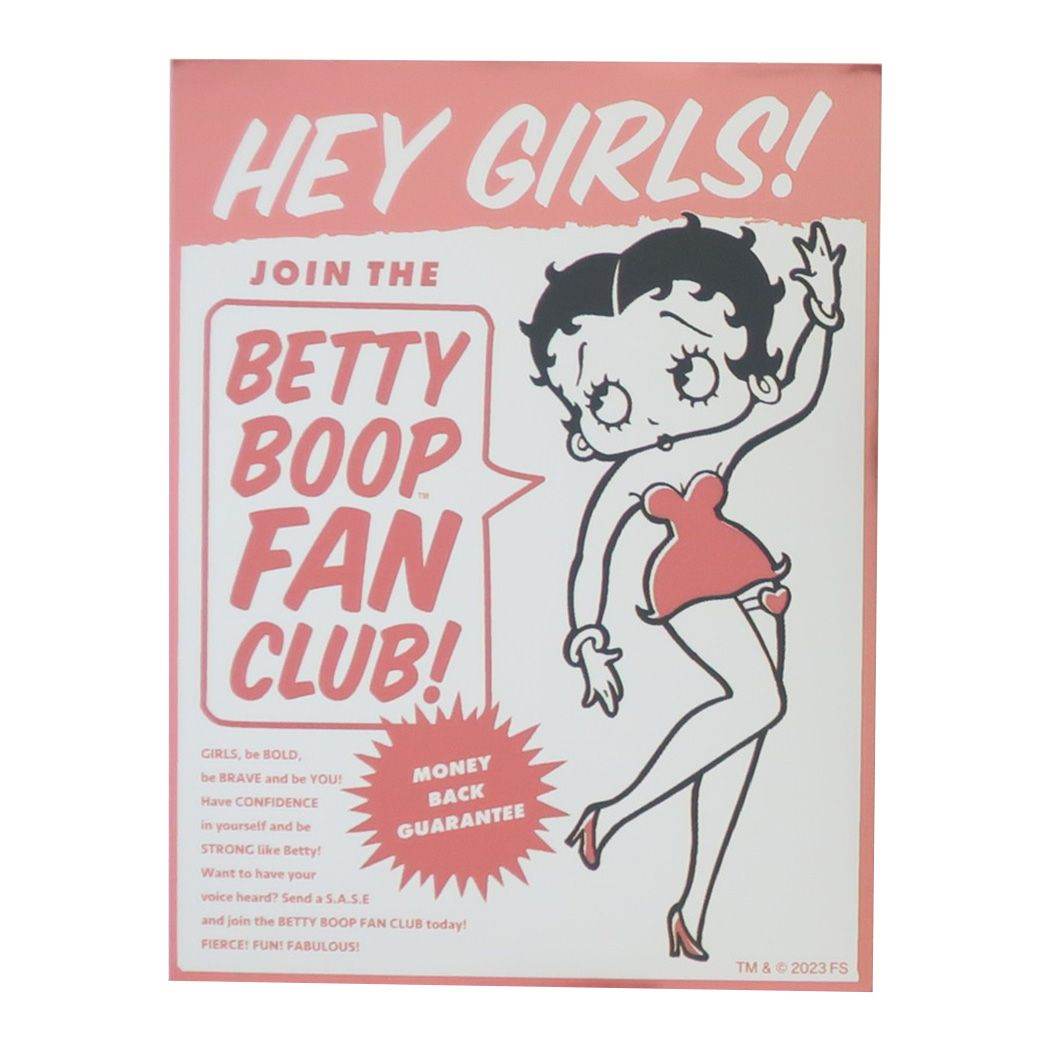 ベティブープ キャラクターステッカー BETTY BOOP ダイカットシール キャラクター ファンクラブ