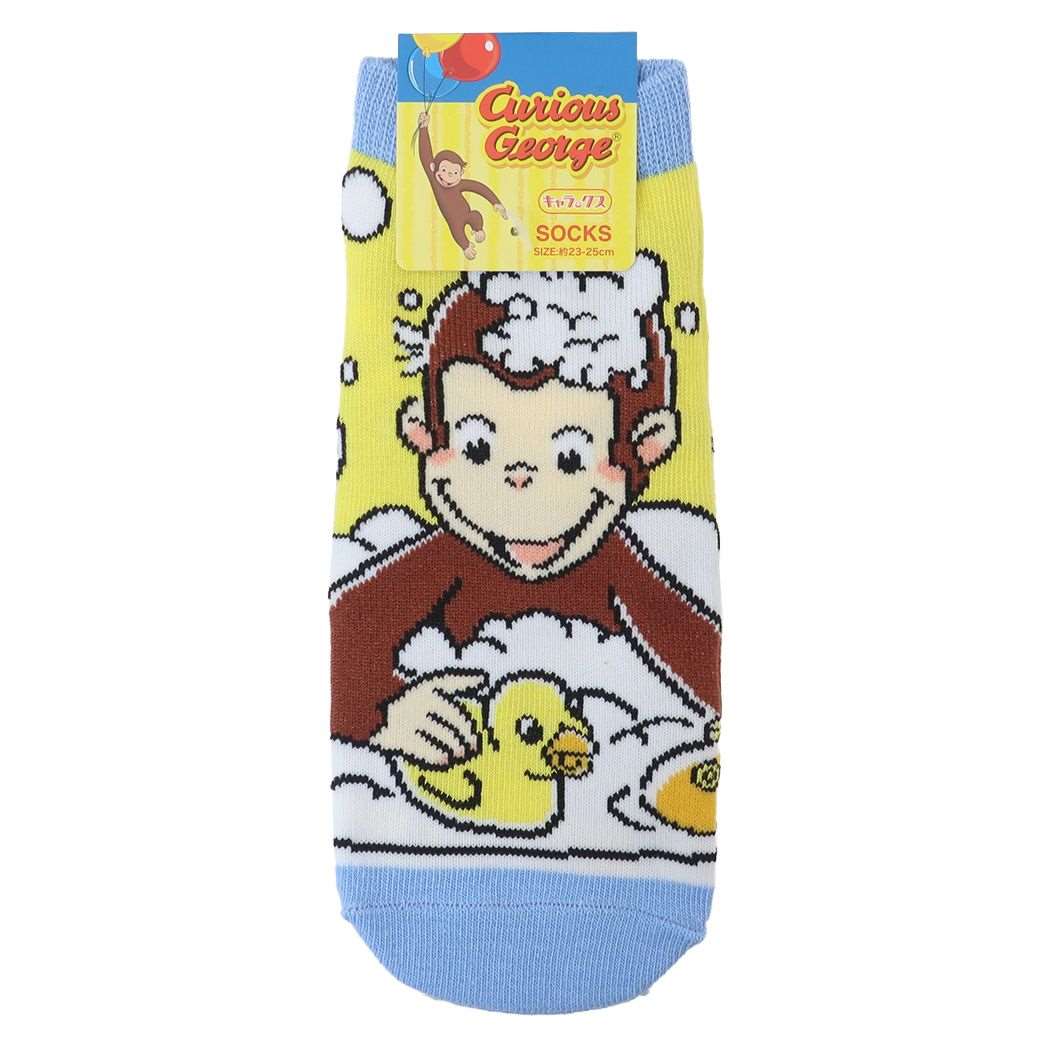 おさるのジョージ グッズ 靴下レディース ユニバーサル 絵本キャラクター キャラックス