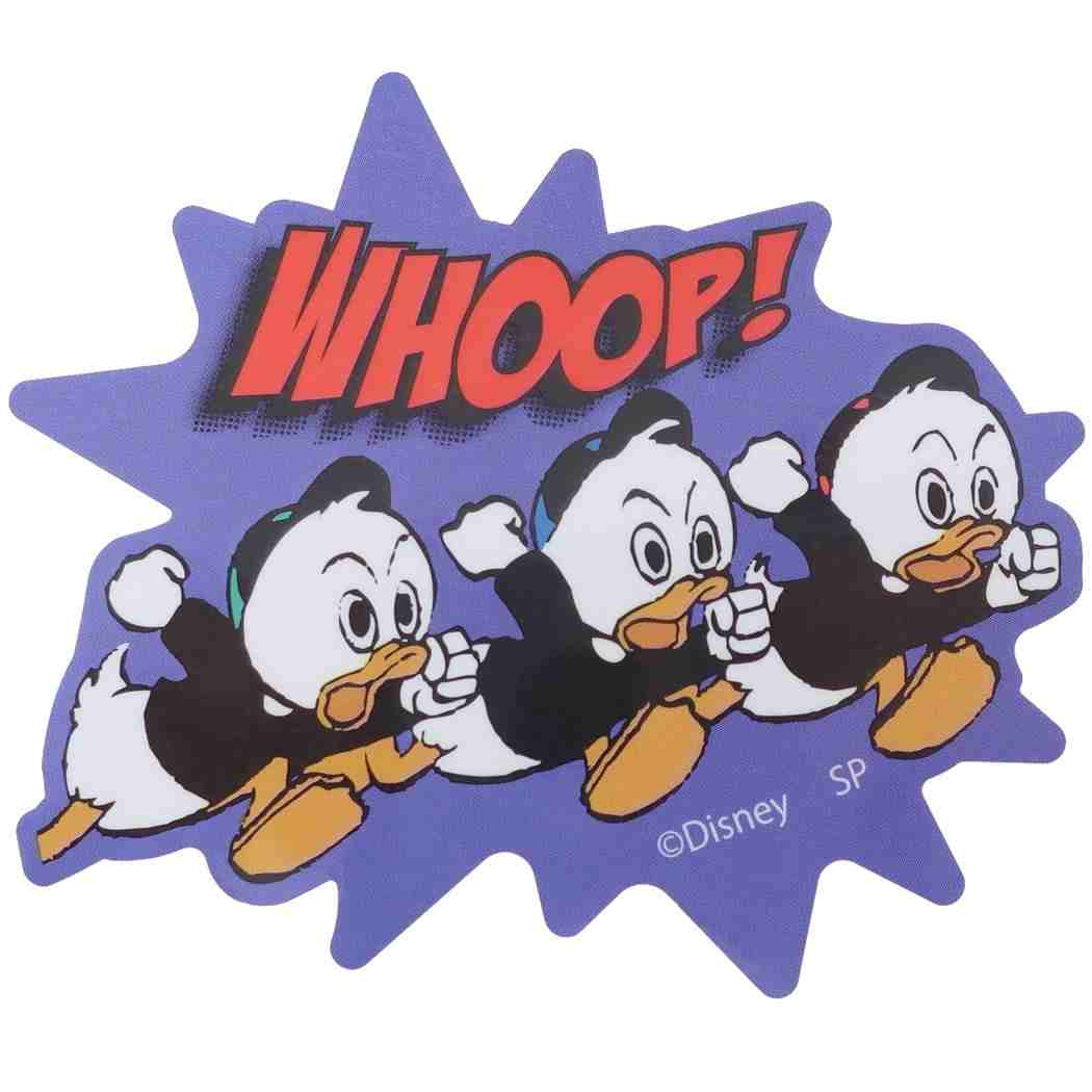 ヒューイデューイルーイ ステッカー ダイカット ビニール ビッグ シール WHOOP！ ディズニー スモールプラネット プレゼント 男