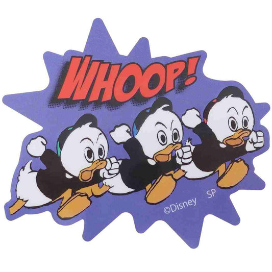 ヒューイデューイルーイ ステッカー ダイカット ビニール ビッグ シール WHOOP！ ディズニー スモールプラネット プレゼント 男