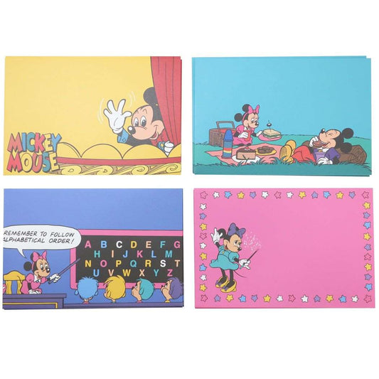 ミッキーマウス＆ミニーマウス グッズ 封筒セット キャラクター 封筒12枚入り プレゼント 男の子 女の子 ギフト