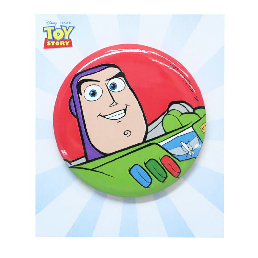 トイストーリー カンバッジ ディズニー 缶バッジ キャラクター バズ アップ プレゼント 男の子 女の子 ギフト