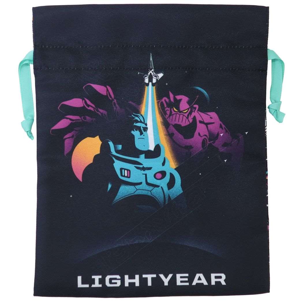 バズライトイヤー トラベルきんちゃくポーチ ディズニー 巾着袋 キャラクター ロゴ プレゼント 男の子 女の子 ギフト