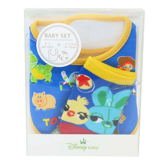 トイストーリー ベビーセット ビブ＆ソックス ディズニー ベビー用品 キャラクター なかま