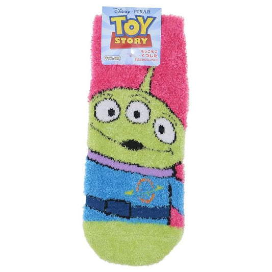 トイストーリー もっこもこ靴下 ディズニー もこもこソックス キャラクター エイリアン