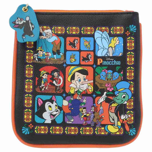 ピノキオ キャラクター コスメポーチ フラットポーチ ディズニー