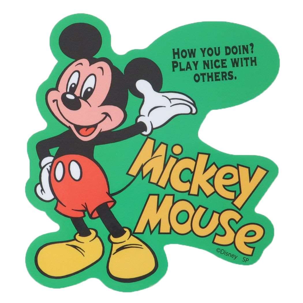 ミッキーマウス ディズニー キャラクター キャラクターステッカー ダイカットシール