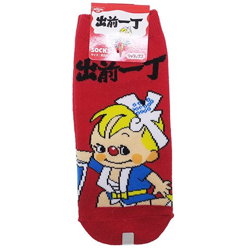 女性用靴下 出前一丁 レディースソックス スモールプラネット 出前坊や グッズ かわいい キャラクター プレゼント 男の子 女の子 ギ
