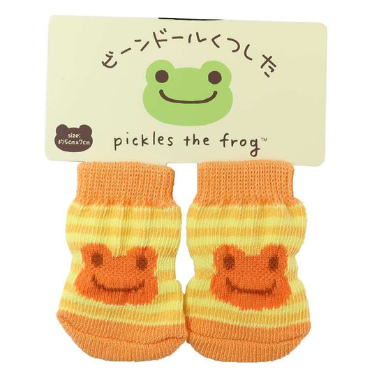 かえるのピクルス ビーンドール用靴下 ぬいぐるみ用小物 フェイス ORANGE