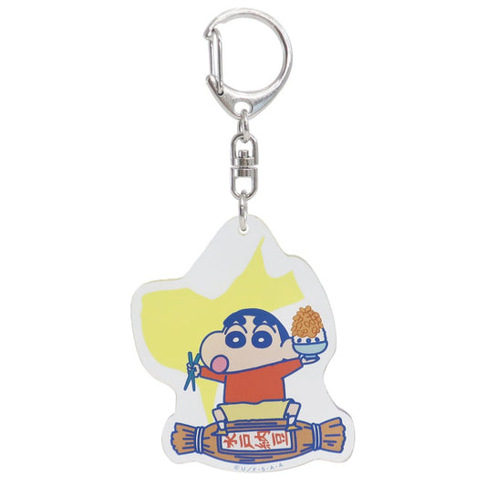 ダイカット アクリルキーホルダー クレヨンしんちゃん キーリング ご当地 茨城県 スモールプラネット プレゼント 男の子 女の子 ギフ