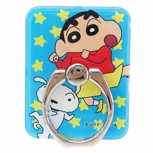 クレヨンしんちゃん アニメキャラクター スマートフォンリング スマホアクセ しんのすけとシロ プレゼント 男の子 女の子 ギフト