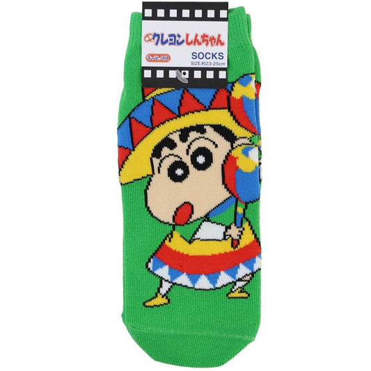 クレヨンしんちゃん レディースソックス 女性用靴下 アニメキャラクター 映画シリーズ2015 プレゼント 男の子 女の子 ギフト