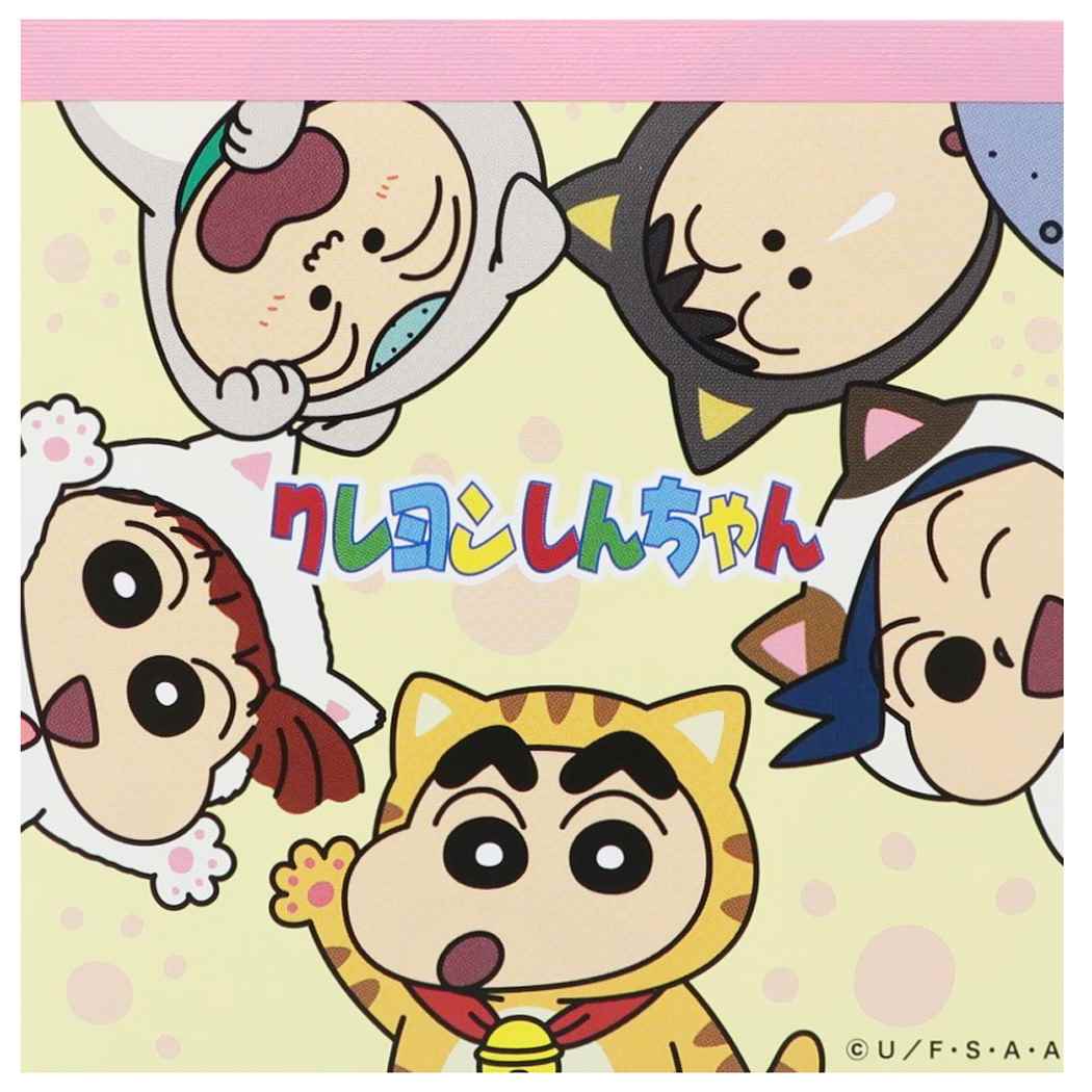 クレヨンしんちゃん アニメキャラクター メモ帳 スクエアメモ プレゼント 男の子 女の子 ギフト