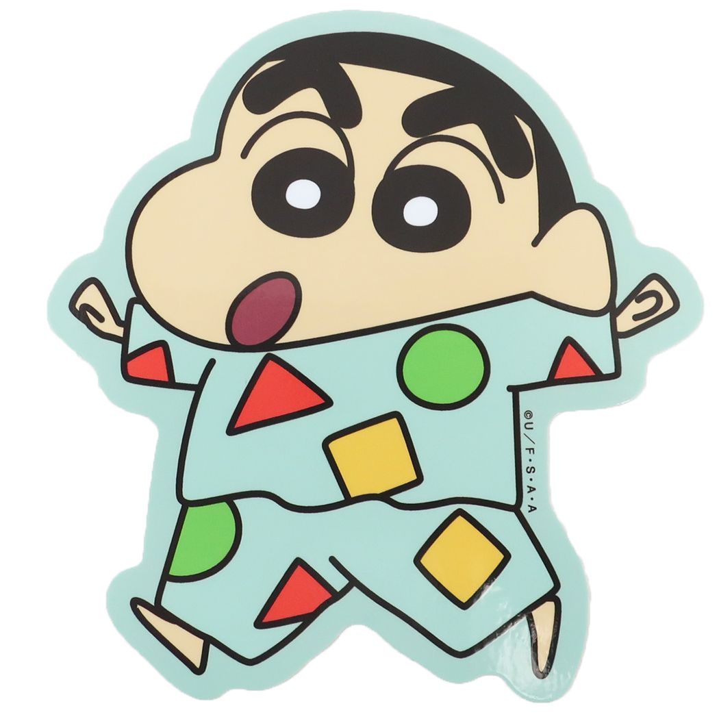 クレヨンしんちゃん アウトドアステッカー ビッグシール アニメキャラクター しんちゃん パジャマ プレゼント 男の子 女の子 ギフト