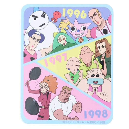 クレヨンしんちゃん アニメキャラクター ビッグシール ダイカットビニールステッカー 映画歴代アート 1996-1998 プレゼント 男