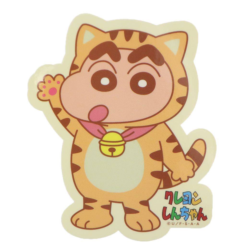 クレヨンしんちゃん グッズ ダイカットシール アニメキャラクター キャラクターステッカー なりきりしんちゃん ねこ