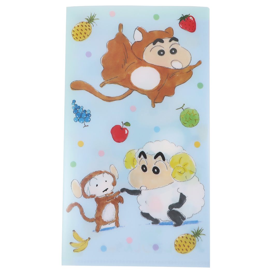 クレヨンしんちゃん ミニクリアファイル マスクケース 水彩 スモールプラネット プレゼント 男の子 女の子 ギフト