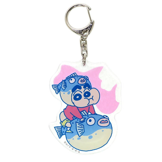 クレヨンしんちゃん インバウンド プチギフト キーリング キャラクター グッズ スモールプラネット ご当地 山口県 アクリルキーホルダー プ