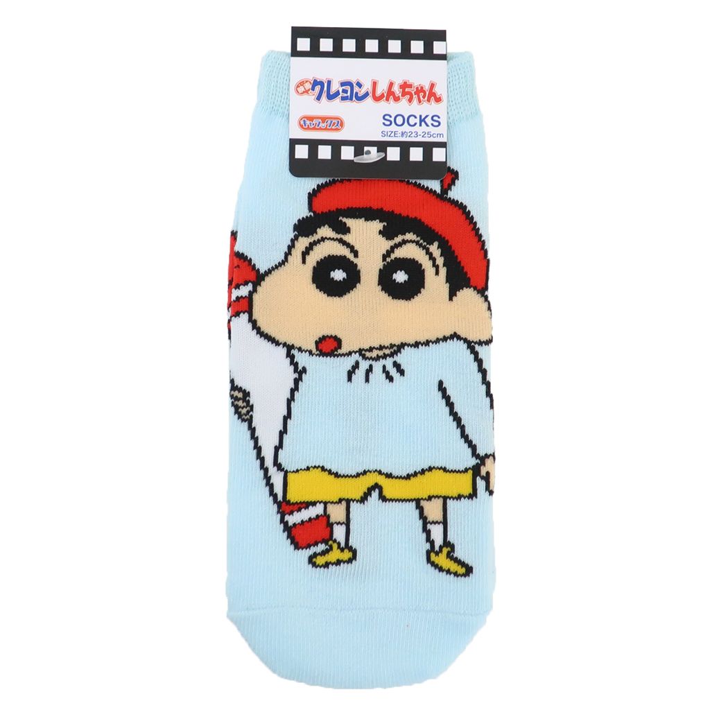 クレヨンしんちゃん グッズ レディースソックス アニメキャラクター 女性用靴下 激突! ラクガキングダムとほぼ四人の勇者