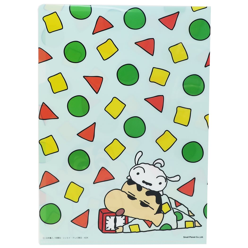 A4シングルクリアファイル パジャマ アニメキャラクター クレヨンしんちゃん スモールプラネット 文具 事務用品 グッズ ファイル プレゼン