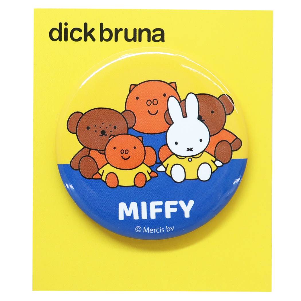 ミッフィー ディックブルーナ 絵本キャラクター 缶バッジ カンバッジ フレンズ プレゼント 男の子 女の子 ギフト