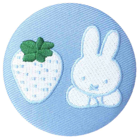 ミッフィー 缶バッジ 刺繍ブローチ MIFFY STRAWBERRY ストロベリー BL ディックブルーナ スモールプラネット